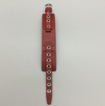NWOT Guess Red Leather Cuff Watch Band Replacement 30mm Women - £16.43 GBP