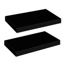 Floating Shelves, Rustic Country Wall Shelf, Set of 2 Size 31.5&quot; Black DIY- New - £22.06 GBP