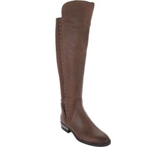 Vince Camuto Women Riding Boots Pardonal Size US 6.5M Dark Taupe Brown Leather - £39.14 GBP