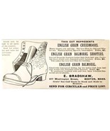 Bradshaw English Creedmore Shoes 1885 Advertisement Victorian Footwear D... - $19.99