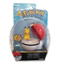 Pokemon TOMY Pikachu Figure Toy + Repeat Ball Carry Your Pokemon Everywhere  - £8.52 GBP