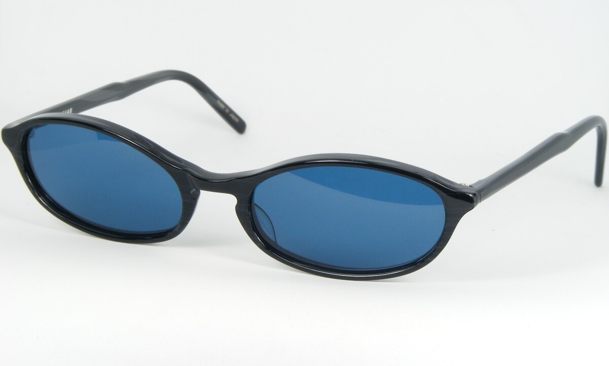 EYEVAN Flirt Mädchen Schwarz/Grau Sonnenbrille Brille W / Dunkelblau Gläser - $105.19