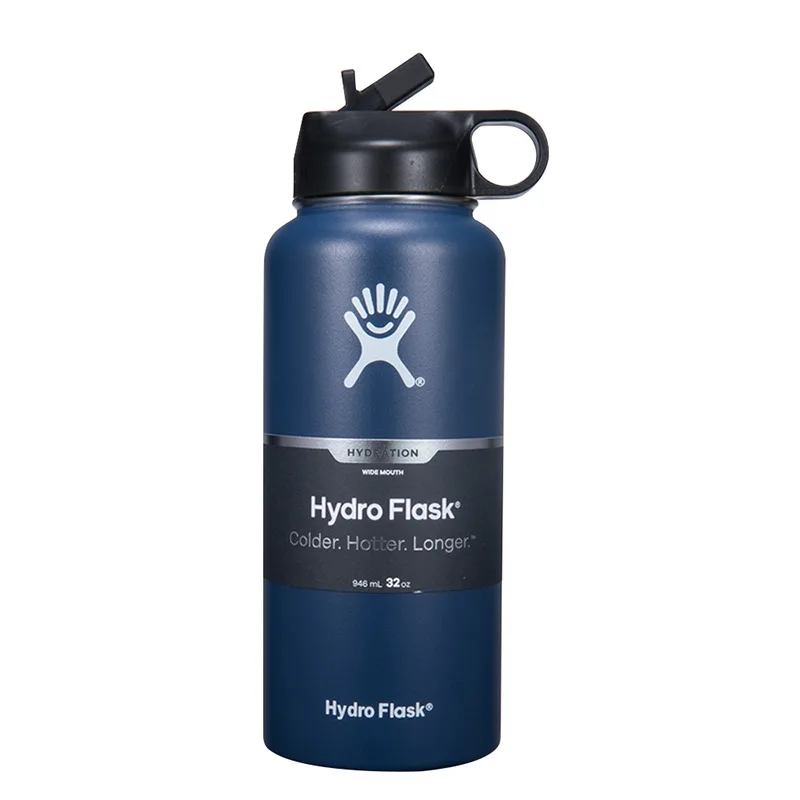 32 Oz Large Capacity Water Bottle Portable Outdoor Stainless Steel Vacuum Thermo - £109.43 GBP