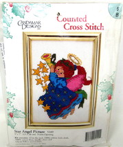 Star Angel Picture Counted Cross Stitch Kit Cadamar Designs Crafts #5109... - $16.82