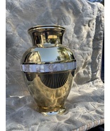 Mother Pearl Polished Brass Adult Cremation Urn Ashes - $89.99
