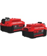 Craftsman V20 Lithium Ion Battery, 4.0 Amp Hour, 2 Pack (Cmcb204-2). - £88.90 GBP