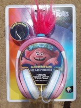 Trolls World Tour Poppy Kids Glow In The Dark Wired Headphones - DreamWorks NWT - £11.58 GBP