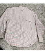 Ralph Lauren Polo Equestrian Wool Cotton Beige Checks Top Shirt Size 8 - $28.00
