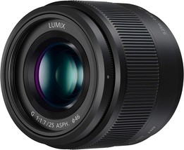 Panasonic Lumix G Lens, 25Mm, F1.7 Asph, Mirrorless Micro, H025K (Usa Black). - £150.43 GBP