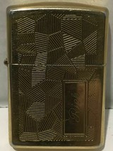 {VINTAGE} Zippo Gold Plated Lighter Engraved with the word &quot;Rich&quot; Date Code:8/92 - £47.77 GBP
