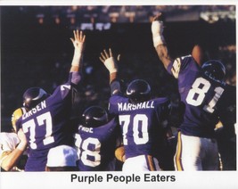 PURPLE PEOPLE EATERS 8X10 PHOTO MINNESOTA VIKINGS PICTURE GAME ACTION - £3.88 GBP