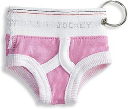 Jockey Womens Mini Brief Key Chain Keychain Cotton Underwear Panty Hockey Pink - £4.76 GBP