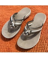 Clarks Cloudsteppers Earthtone Sandal Beach Sand Travel Woven Women Size... - $32.16 CAD
