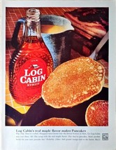 LOG CABIN SYRUP - Mountains - Camping - Breakfast - Maple -1962 Vintage ... - $8.77