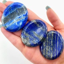 Lapis Lazuli Crystal Palm Worry Stone Stress Relief Smooth Polished Gems... - £14.87 GBP