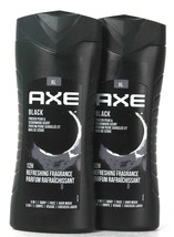 2 Axe XL 13.5 Oz  Black Frozen Pear & Cedarwood 3 In 1 Body Face & Hair Wash - $23.99