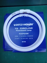 Satco S8155 T5 Circline Fluorescent Lamp FC22T5/830 3000K 9&quot; 22 Watt 82CRI - £7.87 GBP
