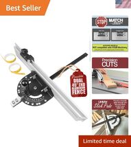 Precision Miter Gauge with Aluminum Miter Fence with 45 Degree Angled En... - $163.34