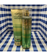 Bath and Body Works 2 Pcs Coconut Lime Verbena Body Mist + Body Cream 8 ... - $580.74 MXN