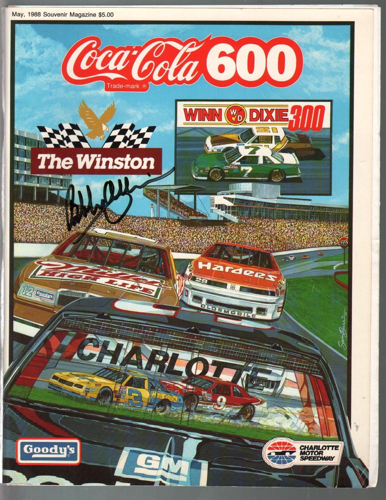 Charlotte Motor Spdwy Coca-Cola 600-NASCAR Program -Autographed-FN - $182.85