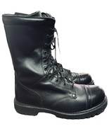 Rocky 2090 Black Military Paraboot Zip Combat HeavyDuty Boots Mens 8.5 W... - $80.75 CAD