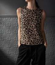 Velvet By Graham & Spencer yves leopard sequin tank in Multi - size L - £100.63 GBP