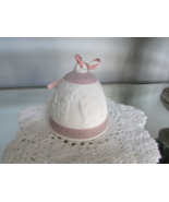 Lladro 1991 Holiday Collector Bell Ornament Pink Ribbon Nativity - $17.63 CAD