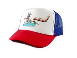 Hawaii Vacation Trucker Hat mesh hat snapback hat rwb New - £12.98 GBP