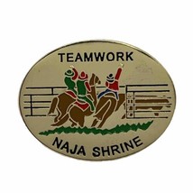 Naja Shrine Teamwork Zuhrah Masonic Masons Shriner Enamel Lapel Hat Pin ... - $7.95