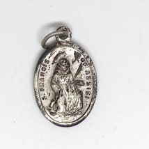 Vintage Religious Medallion Pendant St. Francis - £11.14 GBP