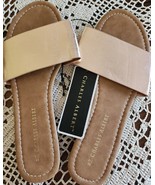 Charles Albert ~ Slip On ~ Open Toe ~ METALLIC Strap Sandals ~ Ladies M ... - $282.30 MXN