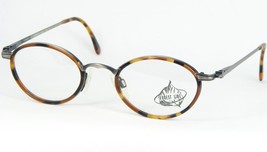 Vintage FOREST LINE 8569 10 Antik Silber Schwarz / Schildplatt Brille 48-18-135 - $50.01