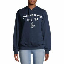 Hybrid Juniors Here for the Tea Graphic Hoodie Size XL/XG (15-17) Blue  - $17.81
