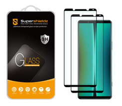 2X Tempered Glass Screen Protector For Sony Xperia 5 Iv (Black) - £15.72 GBP