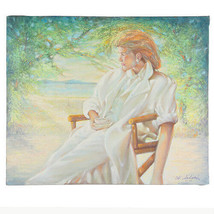 Untitled (Woman in White Suit) By Anthony Sidoni 1987 Signed Oil on Canvas - £2,675.93 GBP