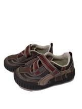 Stride Rite CALVIN Toddler Boys Leather Sneakers 5.5 M Brown Tan. NEW with box - $27.55