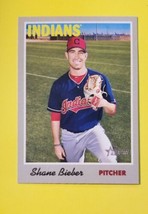 2019 Topps Heritage Shane Bieber #112 Cleveland Indians FREE SHIPPING - £1.39 GBP