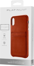 NEW Platinum Leather Wallet Case for Apple iPhone XR Papaya PT-MAXCSBLCP - $10.84