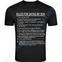 Father&#39;s Day Gift for Dad Shirt Rules for Dating My Son S - 5XL T-Shirt Tee - $15.21