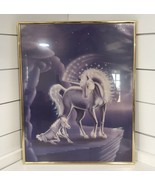 Vtg Unicorn Picture And Baby Saint Chateaux galleries 1985 16”x20”80’s M... - €25,12 EUR
