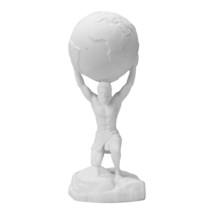 Atlas Titan God Statue Sculpture Figure Cast Marble 6.69 in - $39.18