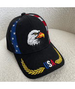 Vintage USA Embroidered American Eagle Baseball Hat Ball Cap Adjustable - $18.00