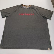 Carhartt Force Relaxed Fit Men's Gray Cotton Blend Short Sleeve T-Shirt Size 2XL image 11