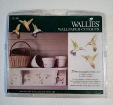 WALLIES 23 YELLOW BIRDS/Hummingbirds  Wallpaper Cut Outs Partially Open ... - £7.61 GBP