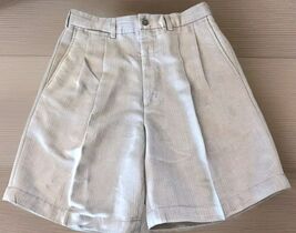 PING Golf Shorts Beige Stripped Pleated Men's Size 32 - $14.84