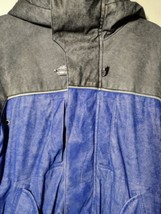 London Fog Youth Boys Softshell Distressed Look Hooded Jacket Sz 5/6 Blue Faded - £11.20 GBP