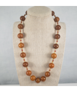 Vintage Round Butterscotch Bakelite Beads w/Sea Beads Barrel Clasp 19&quot; N... - $3,563.01 MXN