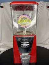 Vintage Oak Candy Gum Ball Machine With Plastic Globe READ - £78.85 GBP
