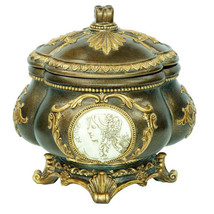 Vintage Bronze Jewelry Box - 9&quot; Tall - $84.99