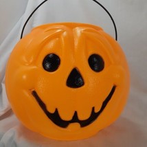 Halloween General Foam Plastics Orange Jack O Lantern Pumpkin Blow Mold Yard Dec - £8.08 GBP